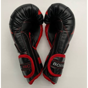 Боксинг Рукавички 10унц.шкіра/ вініл/чорно - червоні
