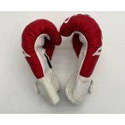 Боксерські рукавиці PRO 4oz, червоно-білі - екошкіра