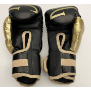Боксерські рукавиці PRO 6oz.чорно-золоті - екошкіра