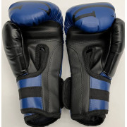 Боксинг Перчатки 10 унц. кожа/винил/сине-черные