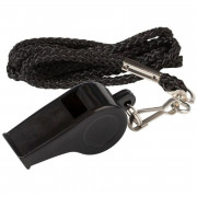 Свисток пластиковый со шнурком SELECT(001)черный