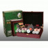 Покерный набор в дерев. кейсе-200 IG-6642 (200 фишек, 2 кол. карт, 5куб., р-р кейса 30*21*6,5см)