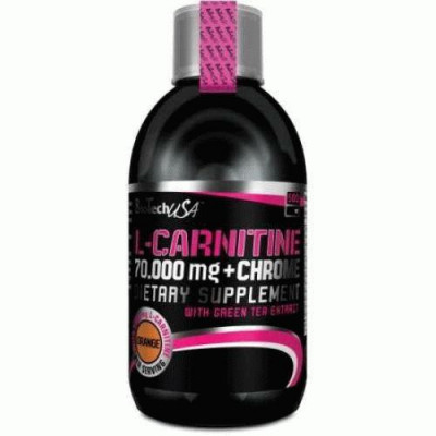 BT L-CARNITINE + CHROME 70000  500 ml- апельсин