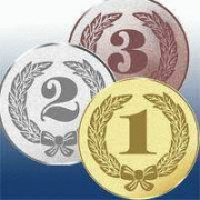 Жетон 25 мм 3 місце бронза (плоский)