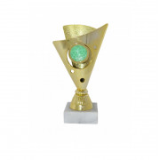 Кубок ДТ1 -172 С золото -зеленый (h 15см)