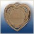Медаль Д 87 серце д. 45 мм (02 срібло)