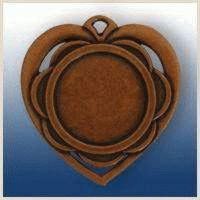 Медаль Д 87 серце д. 45 мм (03 бронза)