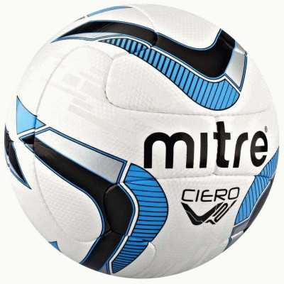 Мяч  футбольный Mitre Ciero v12 Белый/Голубой (Size 5)