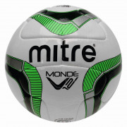 Мяч  футбольный Mitre Monde v12 Белый/Зеленый (Size 5)