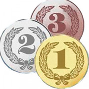 Жетон 25 мм 2 місце срібло