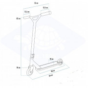 Самокат трюковой Schildkrot Untwisat Galaxy (2021v) /черно-синий 40000885104639