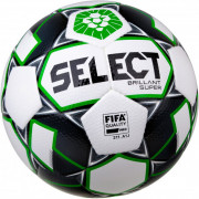 Мяч футбольный SELECT Brillant Super FIFA PFL(013) бело/зеленый р.5