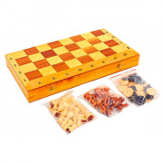 Шахматы настольная игра деревянные IG-CH-06 (р-р доски 35см x 35см)