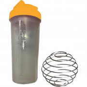 Шейкер 700 ml  Shaker Bottle с шариком прозрачно-оранжевый  (SB Trans-Orange)