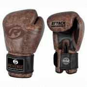 Боксерские перчатки из кожи Revenge EV-10-1033, 14 унций (коричнево-чёрные)
