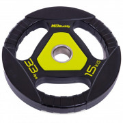 Диски полиуретановые Zelart  TA-2677- 15 кг