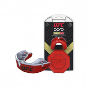 Капа OPRO GOLD UFC Hologram red metall/silver  (002260002)