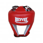 Шлем боксерский Reyvel кожа M красный