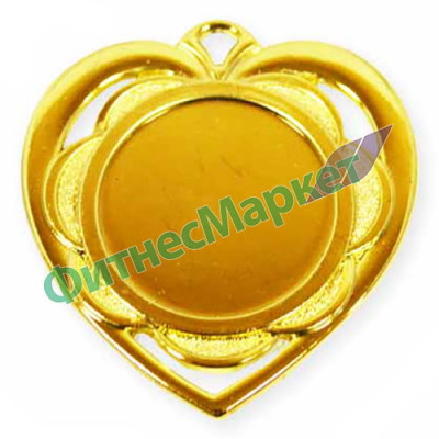 Медаль Д 87 сердце д. 45 мм (01 зол.)*