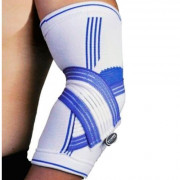 Налокітник спортивний Power System Elbow Support Pro PS-6007 White/Blue S/M