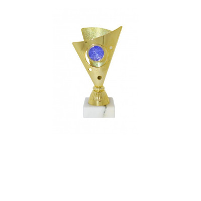 Кубок ДТ1 -172 B золото -синій (h 15см)