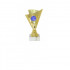 Кубок ДТ1 -172 B золото -синій (h 15см)