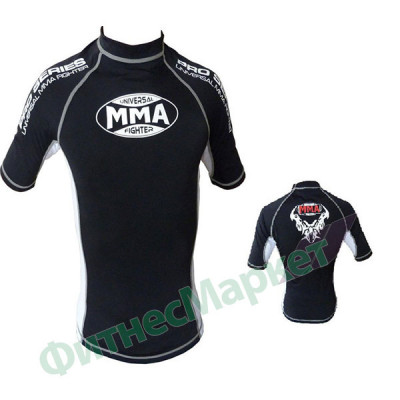 Футболка Power System MMA-001 RashGuard Dragon White Black L