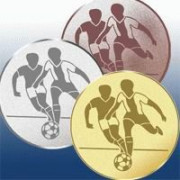 Жетон 50 мм Футбол бронза