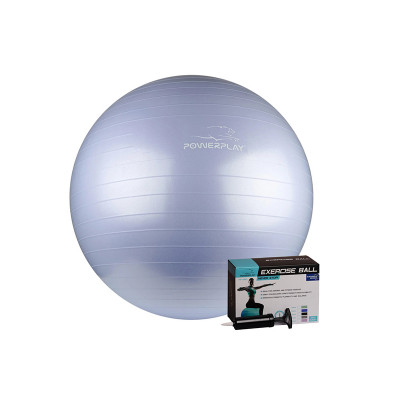 М'яч гімнастичний + насос 75 см / 4001 / Sky Blue 