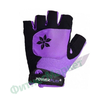 Велоперчатки PowerPlay 5284 /S/black-purple