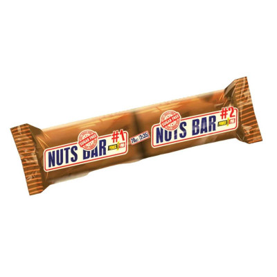 Батончик Power Pro Nuts Bar с арахисом и карамелью, без сахара, 70г (2*35г)
