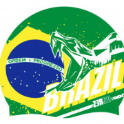 Шапочка для плавания   ZEROD NATIONAL PRIDE SWIM CAP BRAZIL (3SUNATPR)