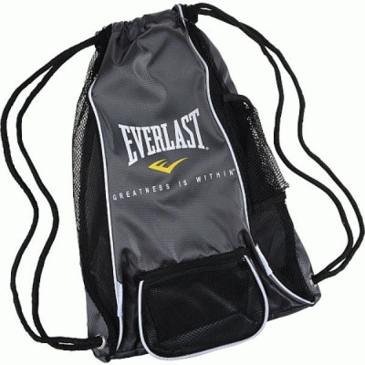 Сумка мешок-рюкзак для боксерских перчаток EVERLAST 420D GLOVE BAG (нейлон, р-р 54x27x31см, серый)