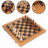 Шахматы, шашки, нарды 3 в 1 бамбуковые 341-163 (фигуры-дерево, р-р доски 40x40см)