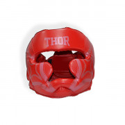 Шлем для бокса THOR COBRA 727 XL / кожа / красный