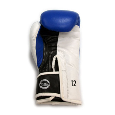   Перчатки боксерскиеTHOR ULTIMATE  12oz /сине-черно-белые/кожа  