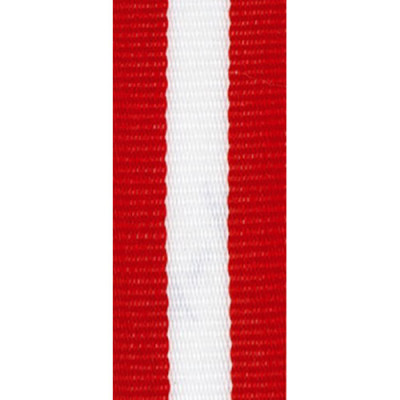 Стрічка 20 мм (червоно-біла)