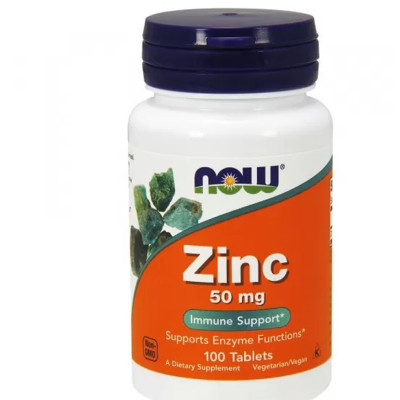 NOW Zinc Gluconate 50 мг.100 таб